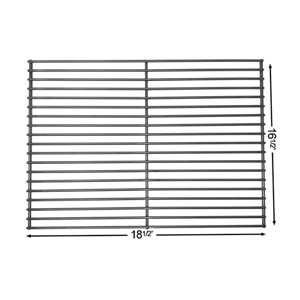 Stainless steel grill grate for JB/Peak models, dimensions 18.5" x 16.5", part number P-1265, featured in Green Mountain Grills accessories section.