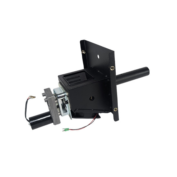 Auger assembly component for Green Mountain Grills TREK model, featuring a black metal casing and attached wiring.