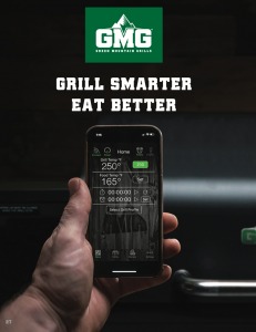 Green Mountain Grills owner's manual page showcasing various grill models and accessories for user support.