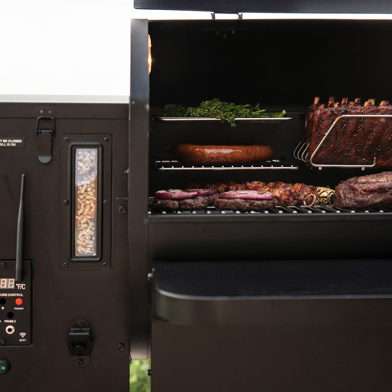 Green Mountain Grills logo and marketing resources for dealers to promote outdoor cooking equipment effectively.