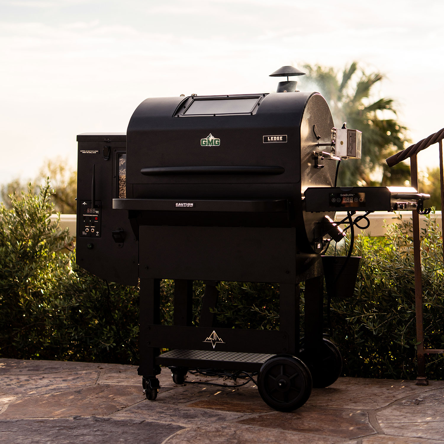 Green Mountain Grills dealer resources page displaying logos, manuals, and marketing materials for outdoor cooking sales.