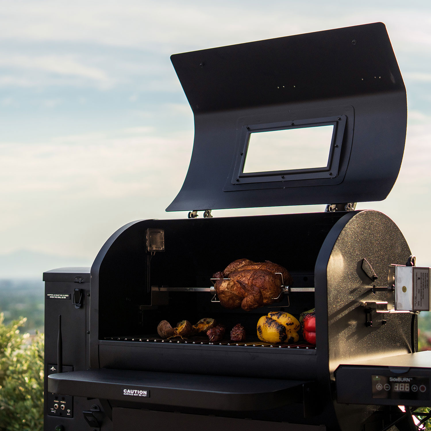 Logo of Green Mountain Grills, featuring resources for outdoor cooking dealers and marketing materials.